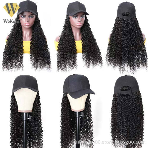 Cheap Human Hair Lace Front Baseball Hat Wig With Baby Hair,Lace Human Hair Cap Wig,Wholesale Mink Virgin Lace Front Hat Cap Wig